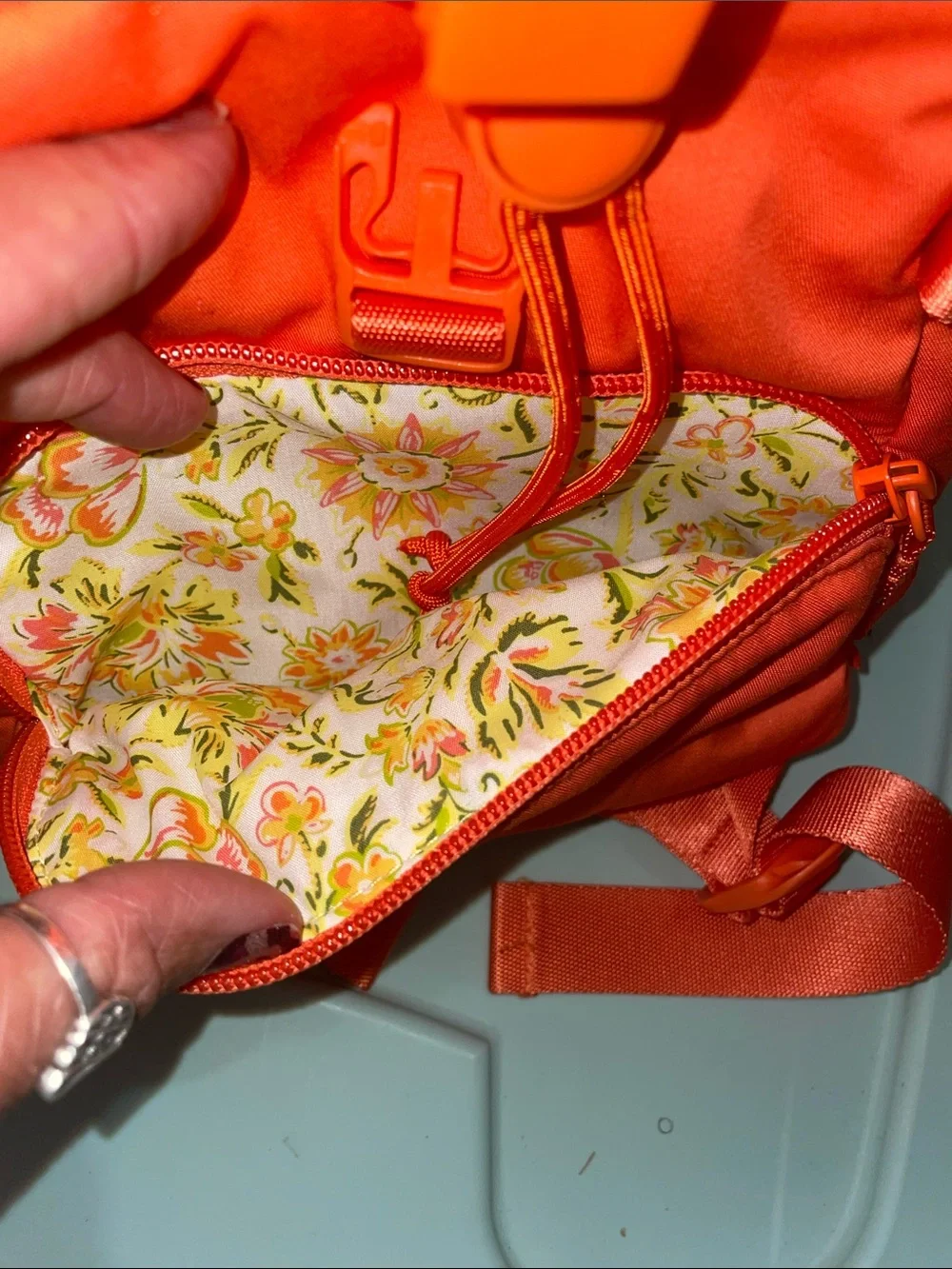 Vera Bradley Utility Mini Backpack Bright Orange NWT